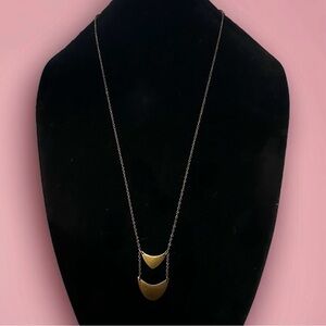 Amano Studio brass tone geometric necklace